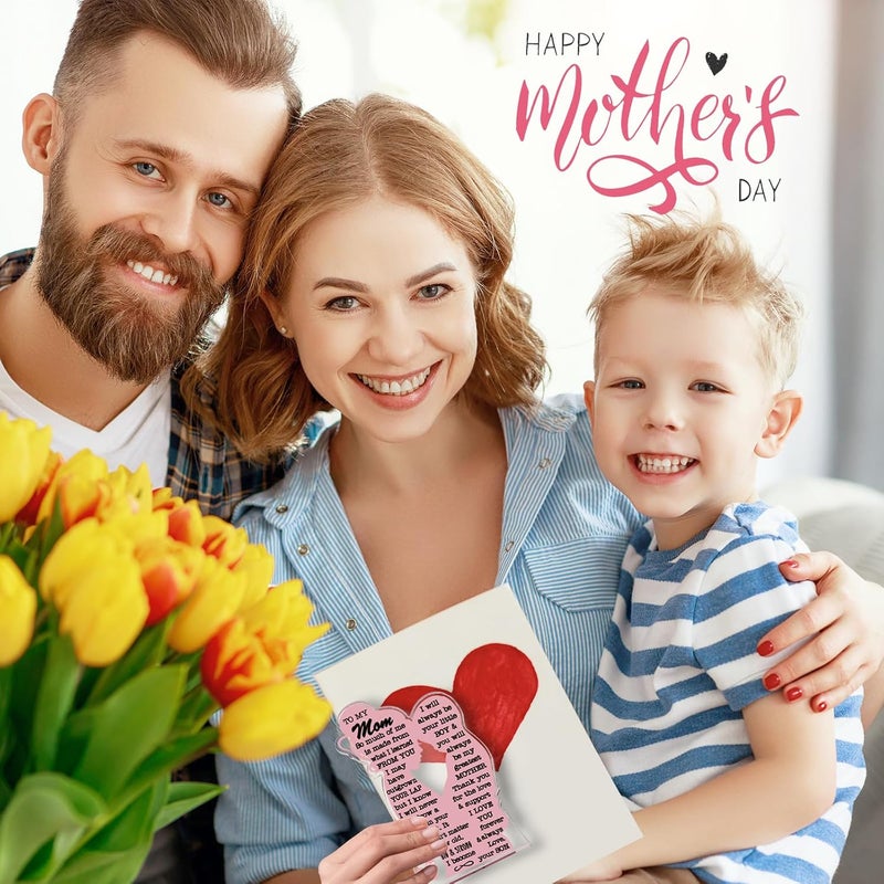 LuoHere Mom Gifts Valentines Birthday Gift from Son, Mom Birthday Gift Ideas Cool I Love Mom Best Mom Ever Gifts New Mom Single Mom Mama Christmas Easter Mother's Day Gift 2025 Acrylic Plaque Sign - Image 5